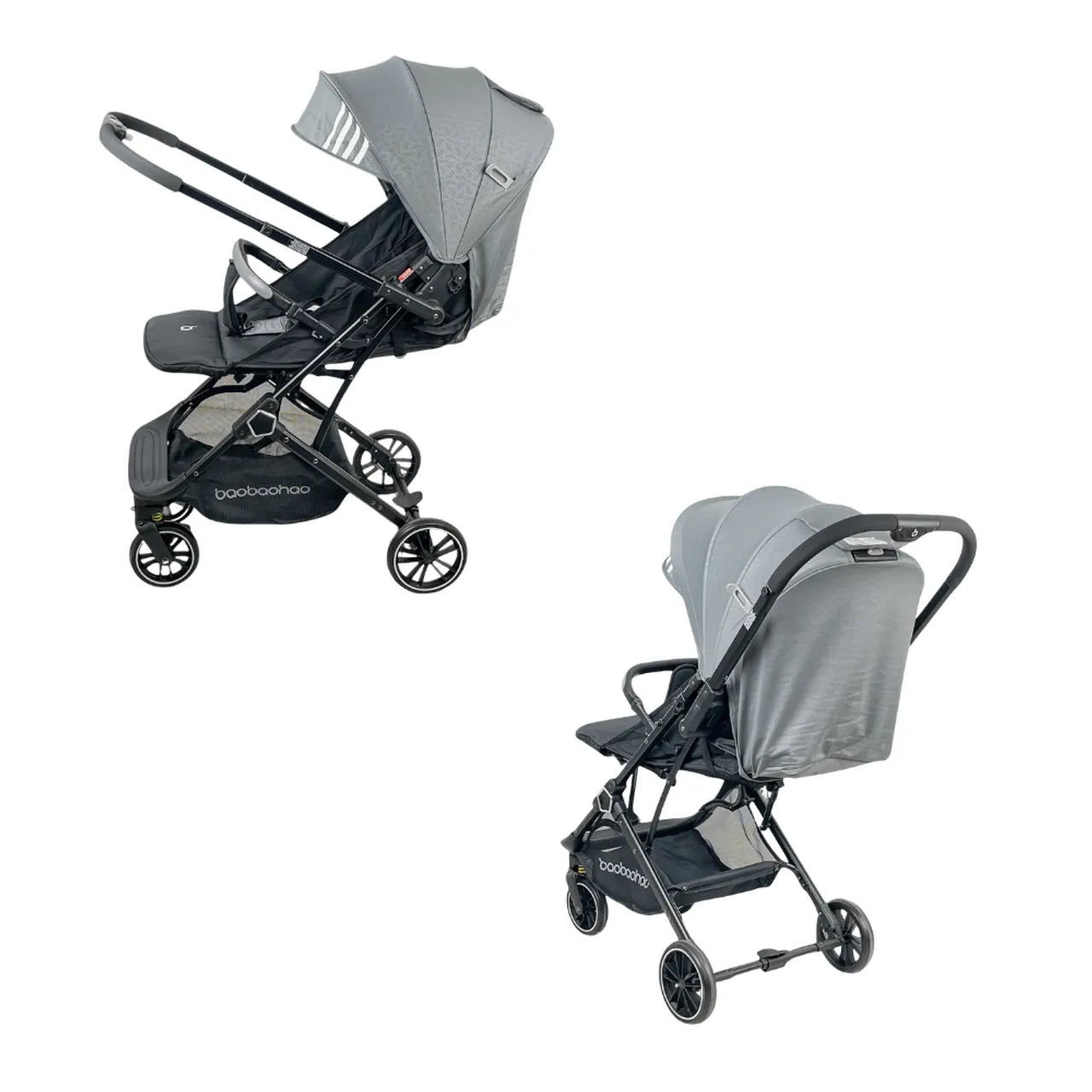 عربة أطفال قابلة للتحويل من باوباوهاو - Y8 - رمادية