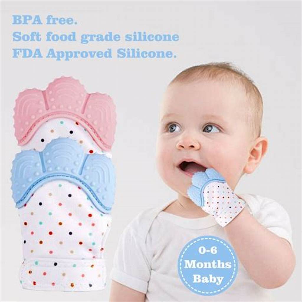 قفاز عضاضة اسنان الاطفال